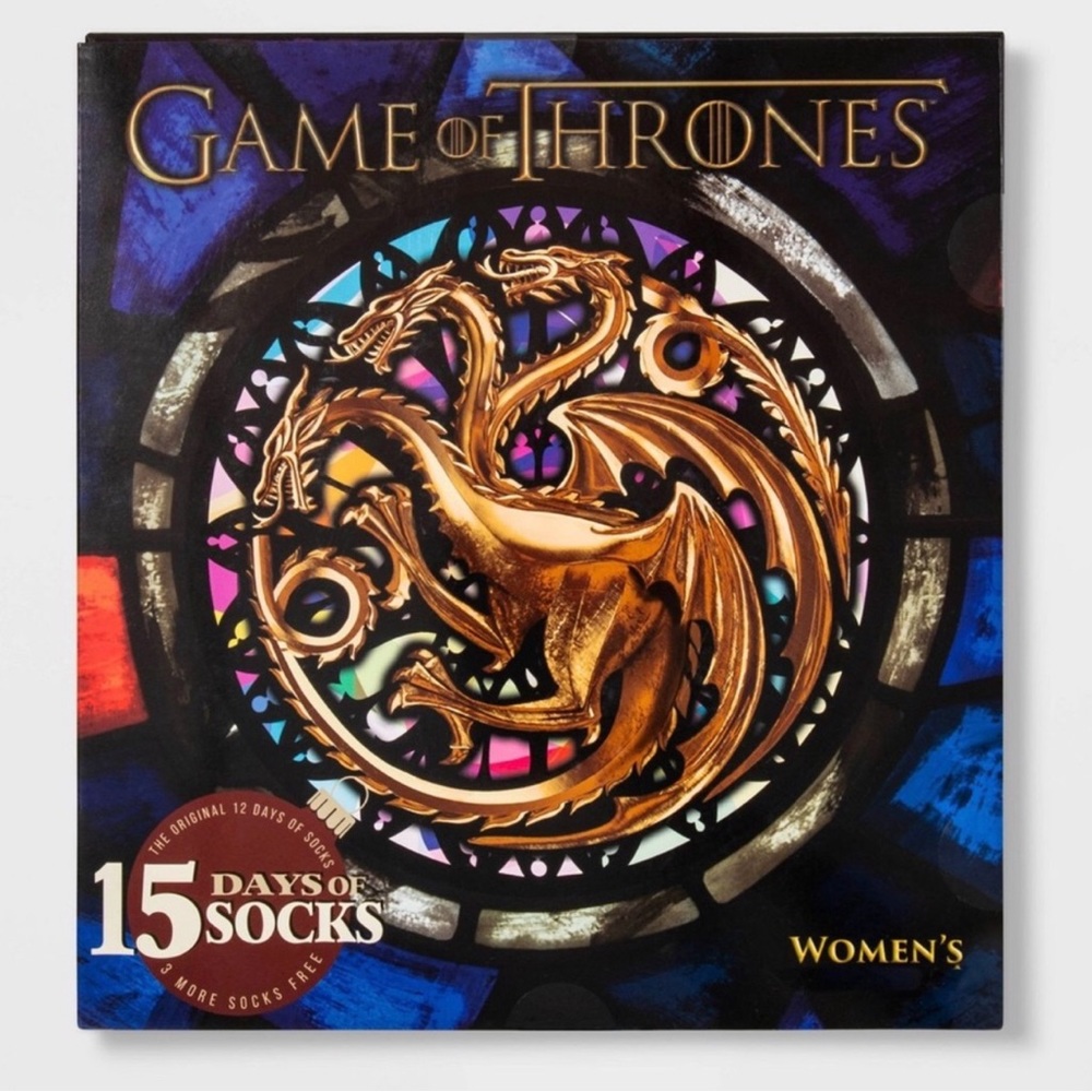Women's Game Of Thrones 15 Days Of Socks Advent Calendar